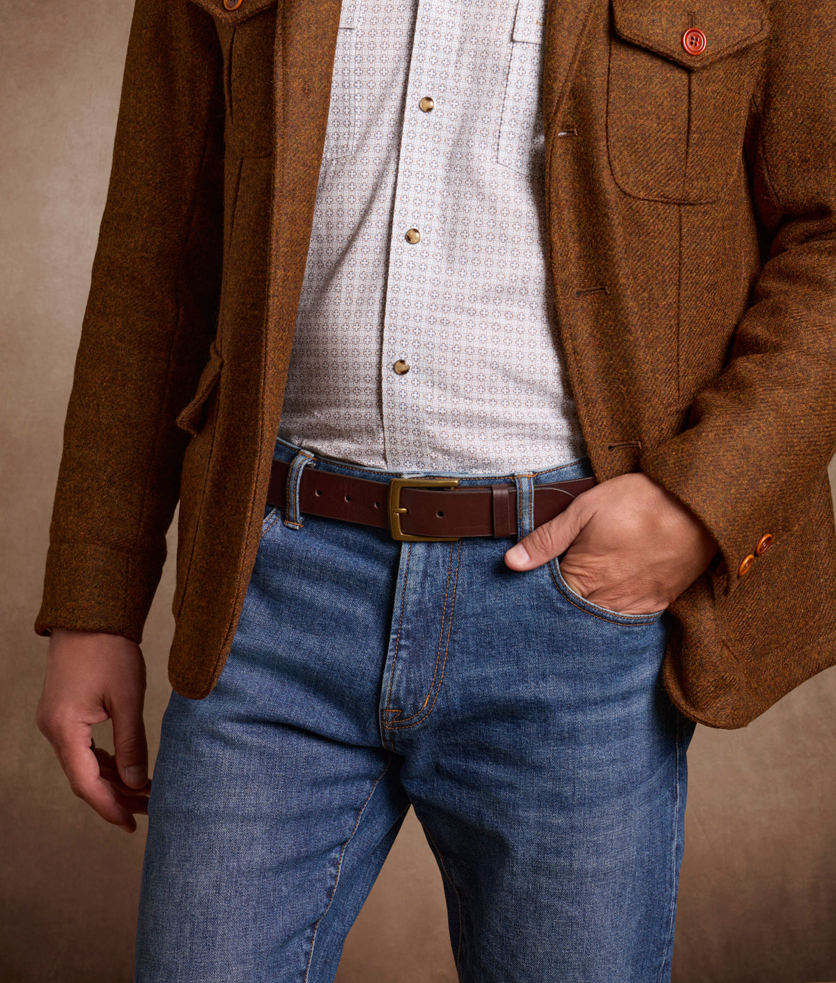 Andrew Shetland Wool Jacket :: Brown 6