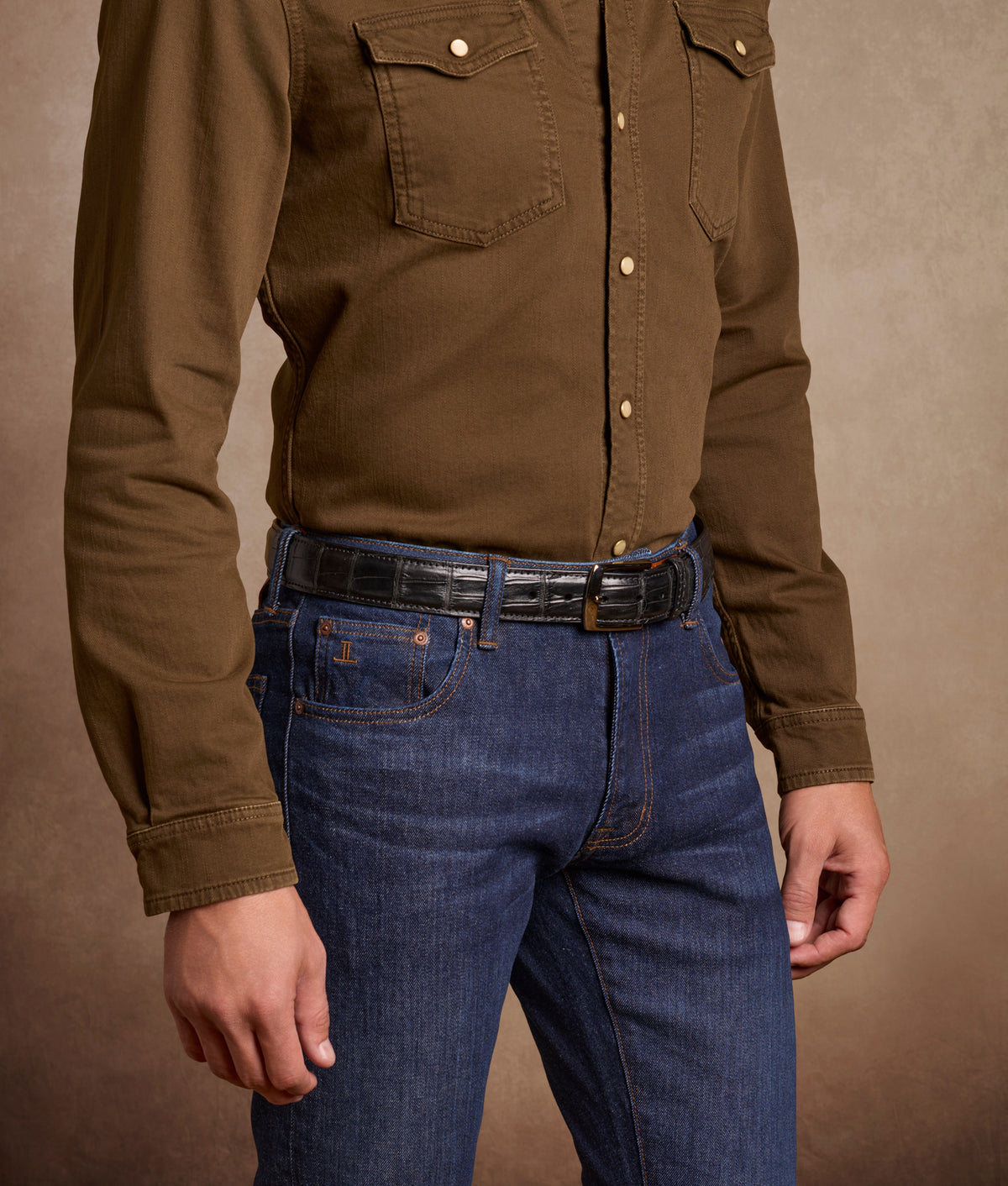 Roper Denim Shirt :: Brown Denim 9