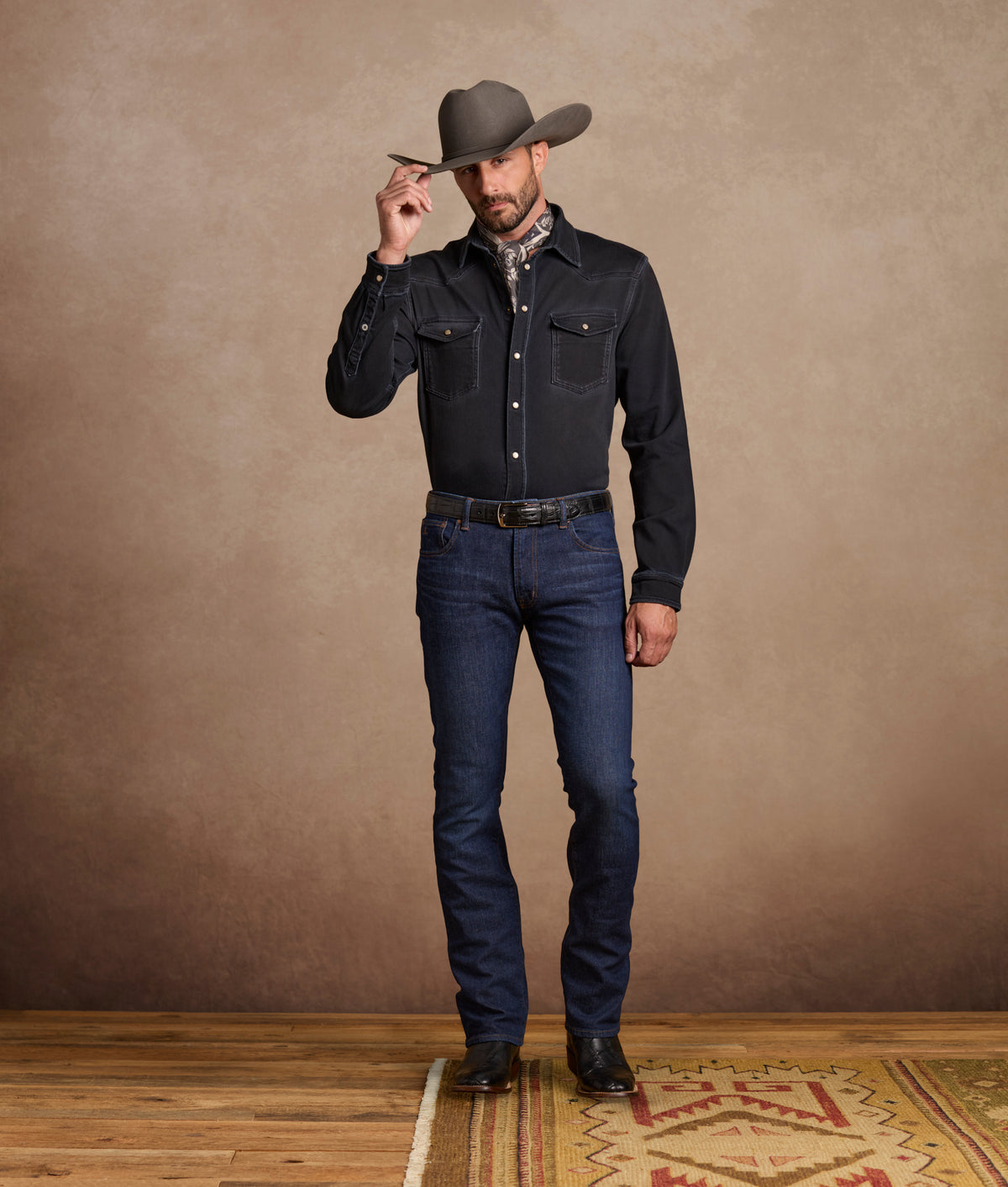 Roper Denim Shirt :: Black Denim 14