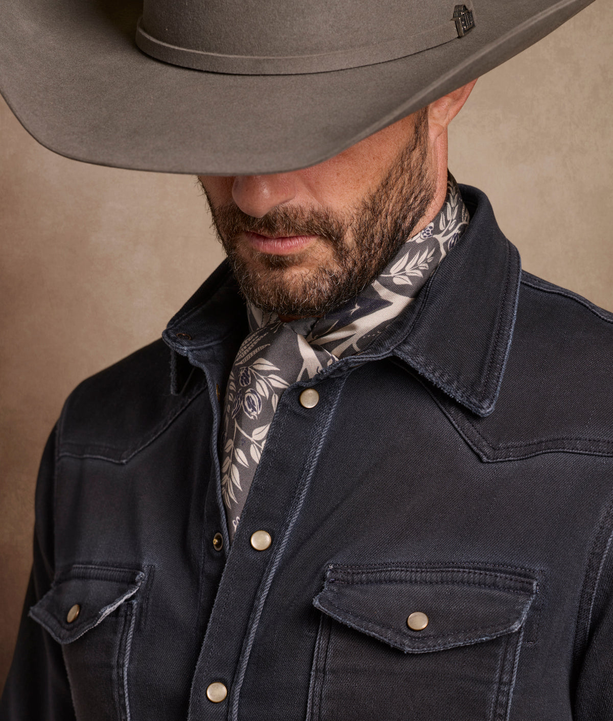 Roper Denim Shirt :: Black Denim 7