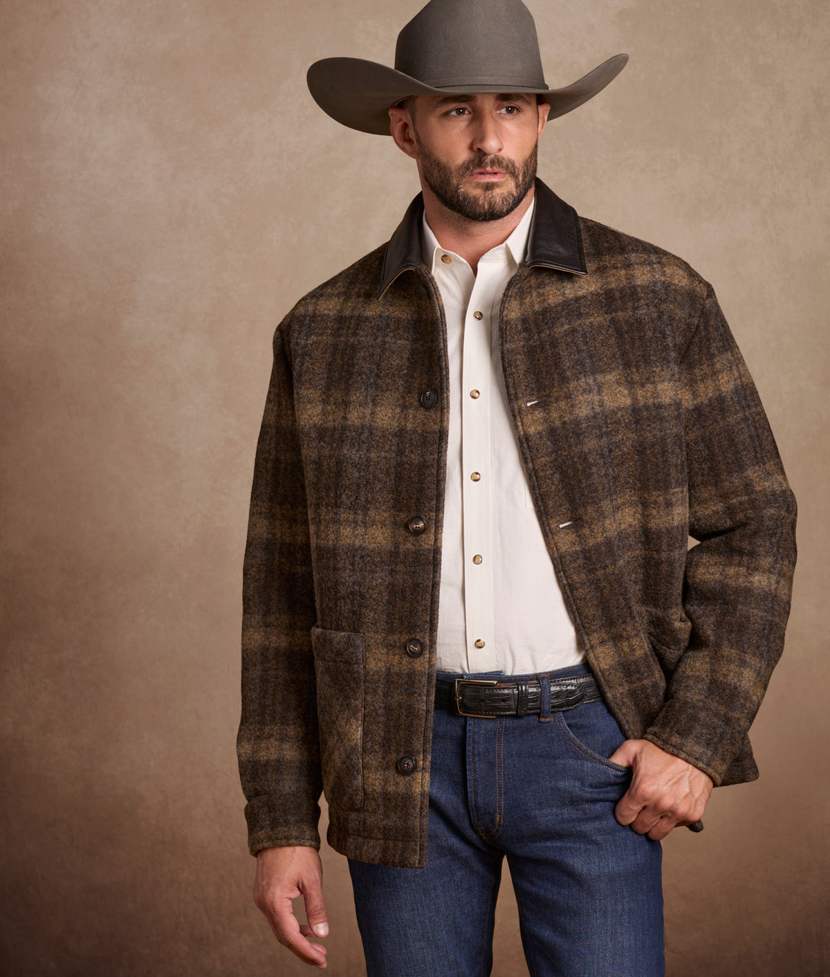Douglas Plaid Wool Coat :: Multi 7
