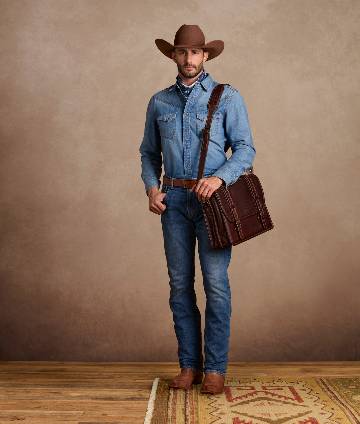 Heritage Briefcase :: Brown 7