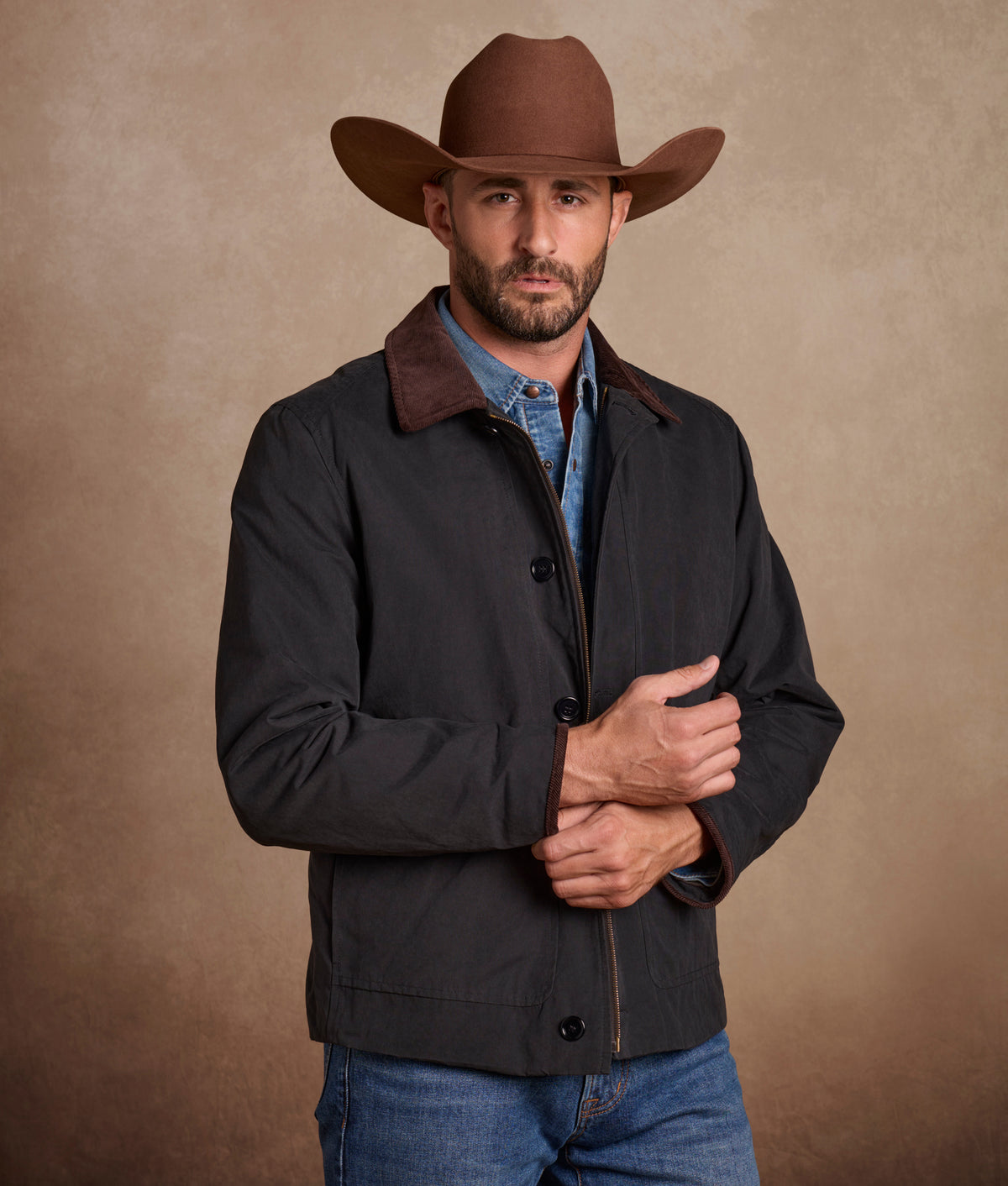 William Peach Cotton Jacket :: Navy 14