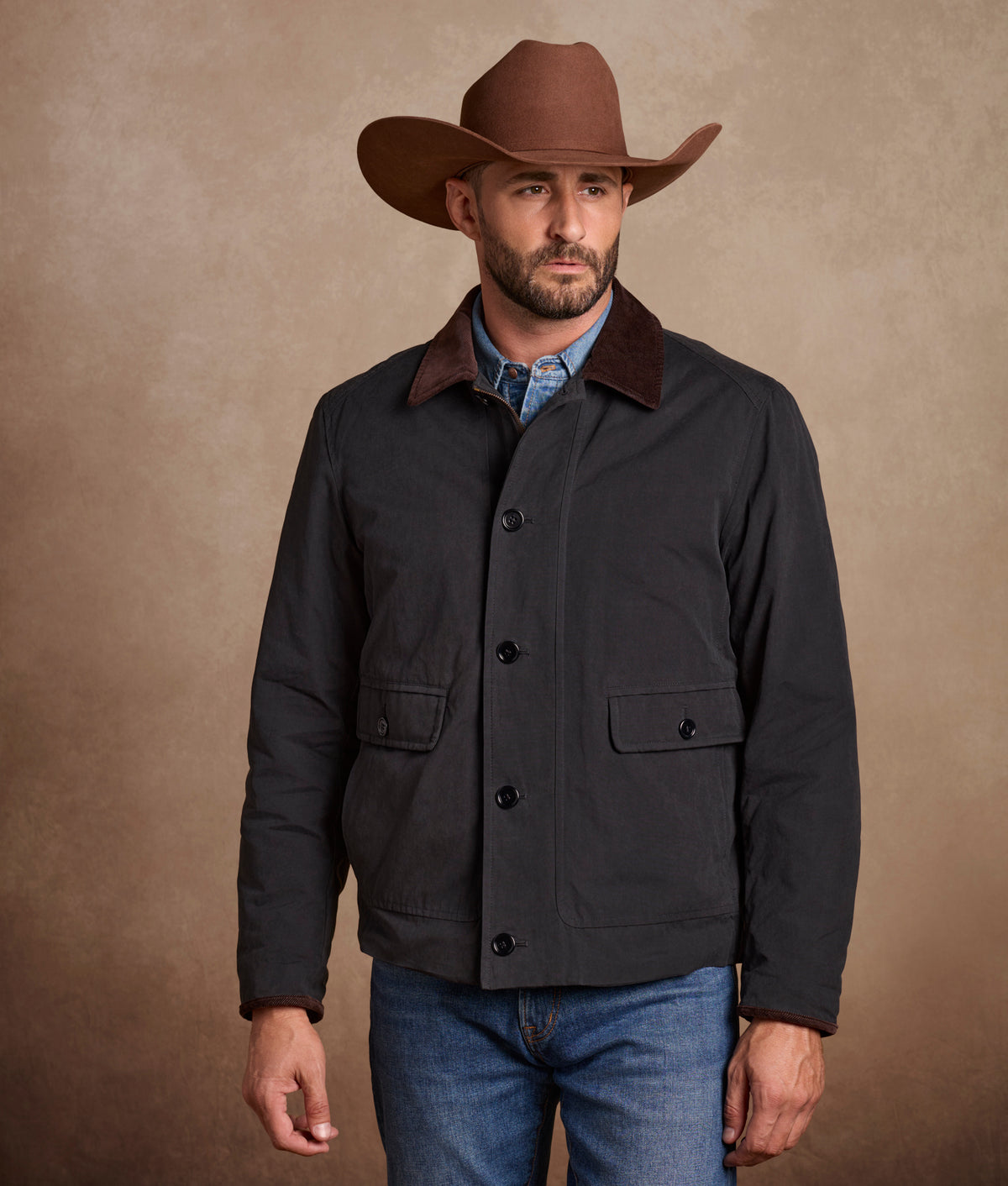William Peach Cotton Jacket :: Navy 9