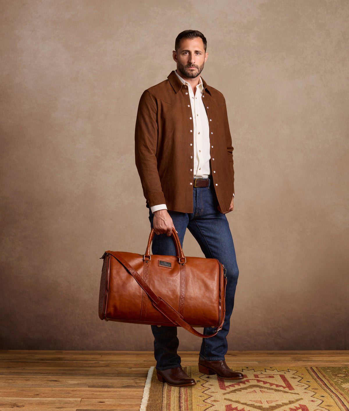 Exotic Cosimo Garment Duffle :: Brown 4