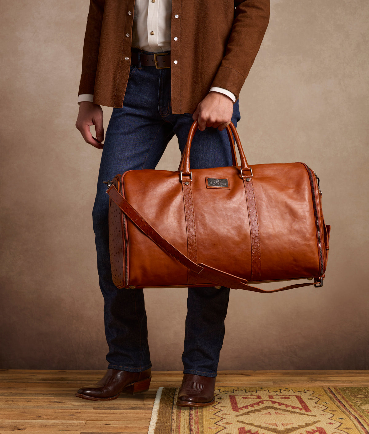 Exotic Cosimo Garment Duffle :: Brown 2