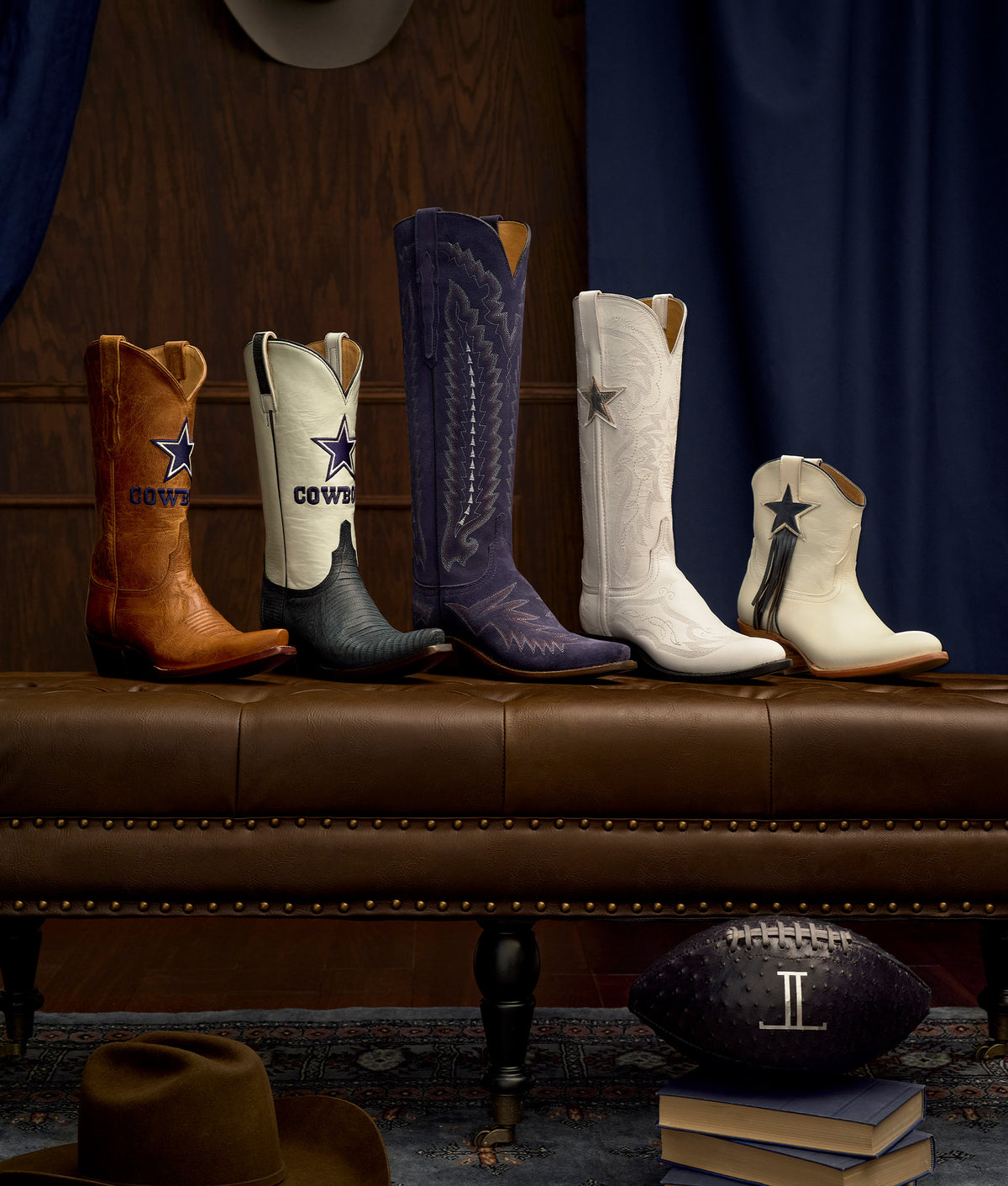 Women's Lucchese x Dallas Cowboys Victory :: Tan 3