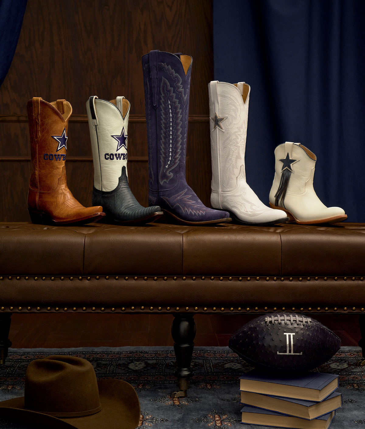 Women's Lucchese x Dallas Cowboys Legacy :: Navy 8
