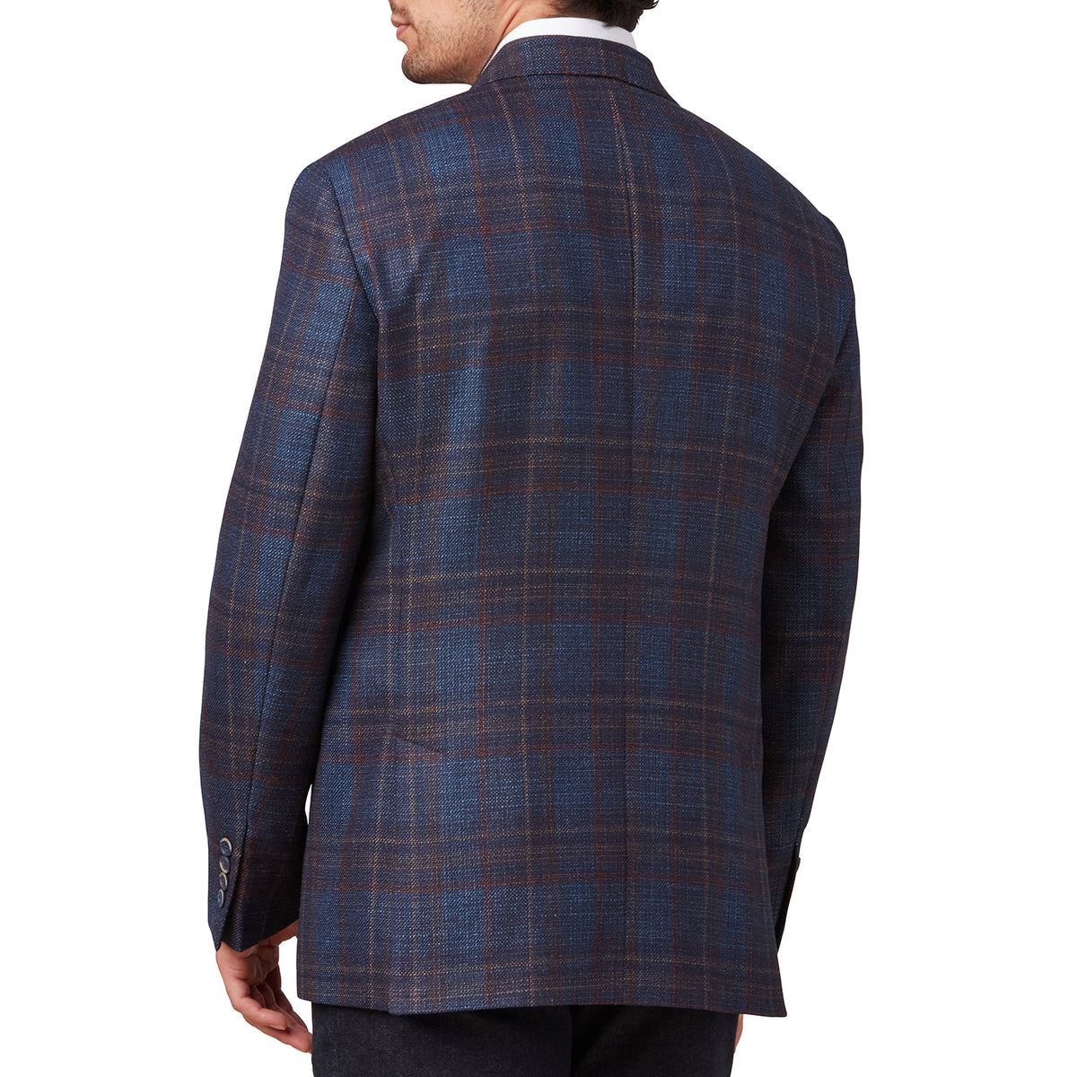 
    Lucchese Sport Coat :: Cinnamon And Navy Plaid