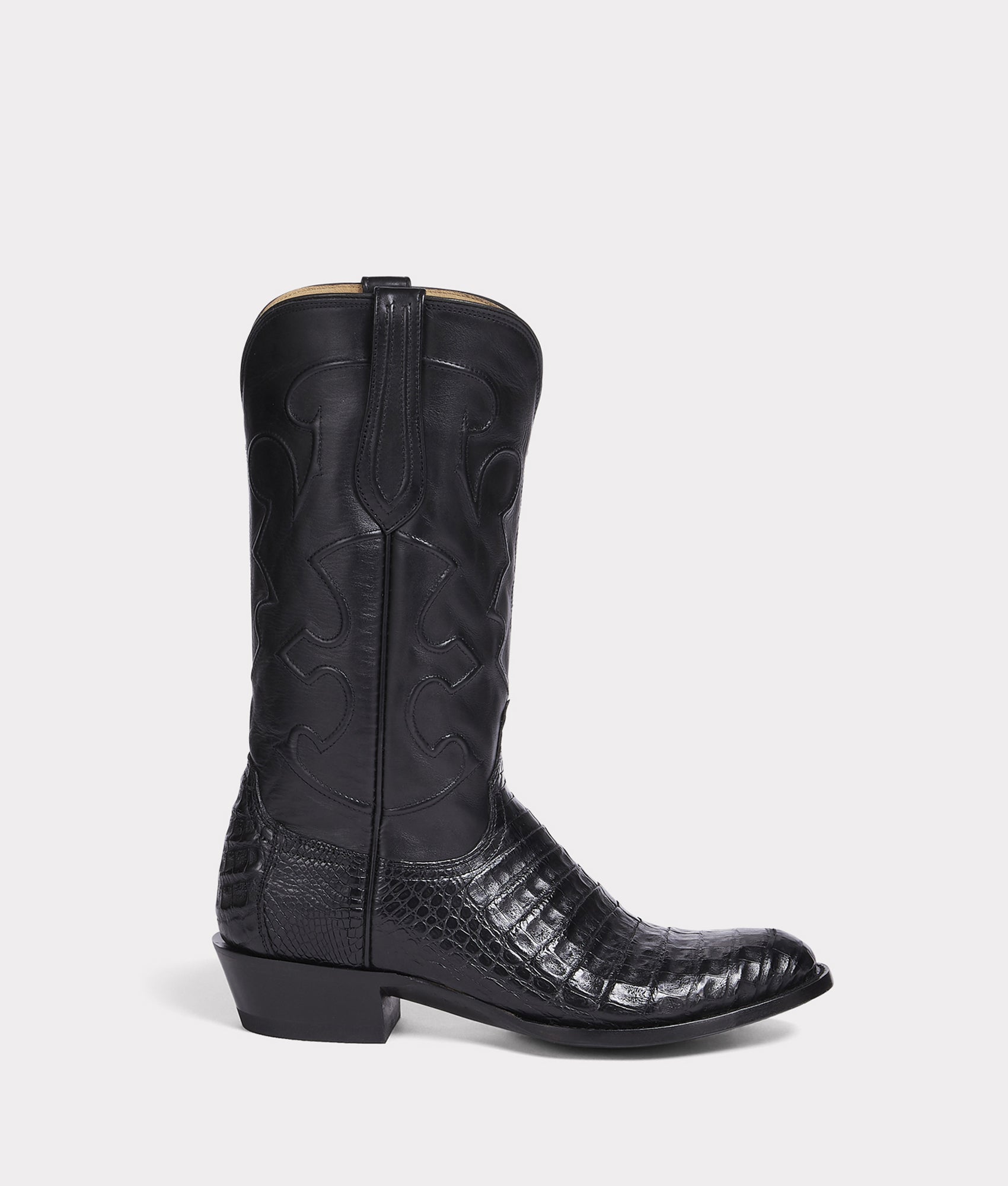 Lucchese ブラック ウエスタンブーツ Charles Boot - Black - Lucchese