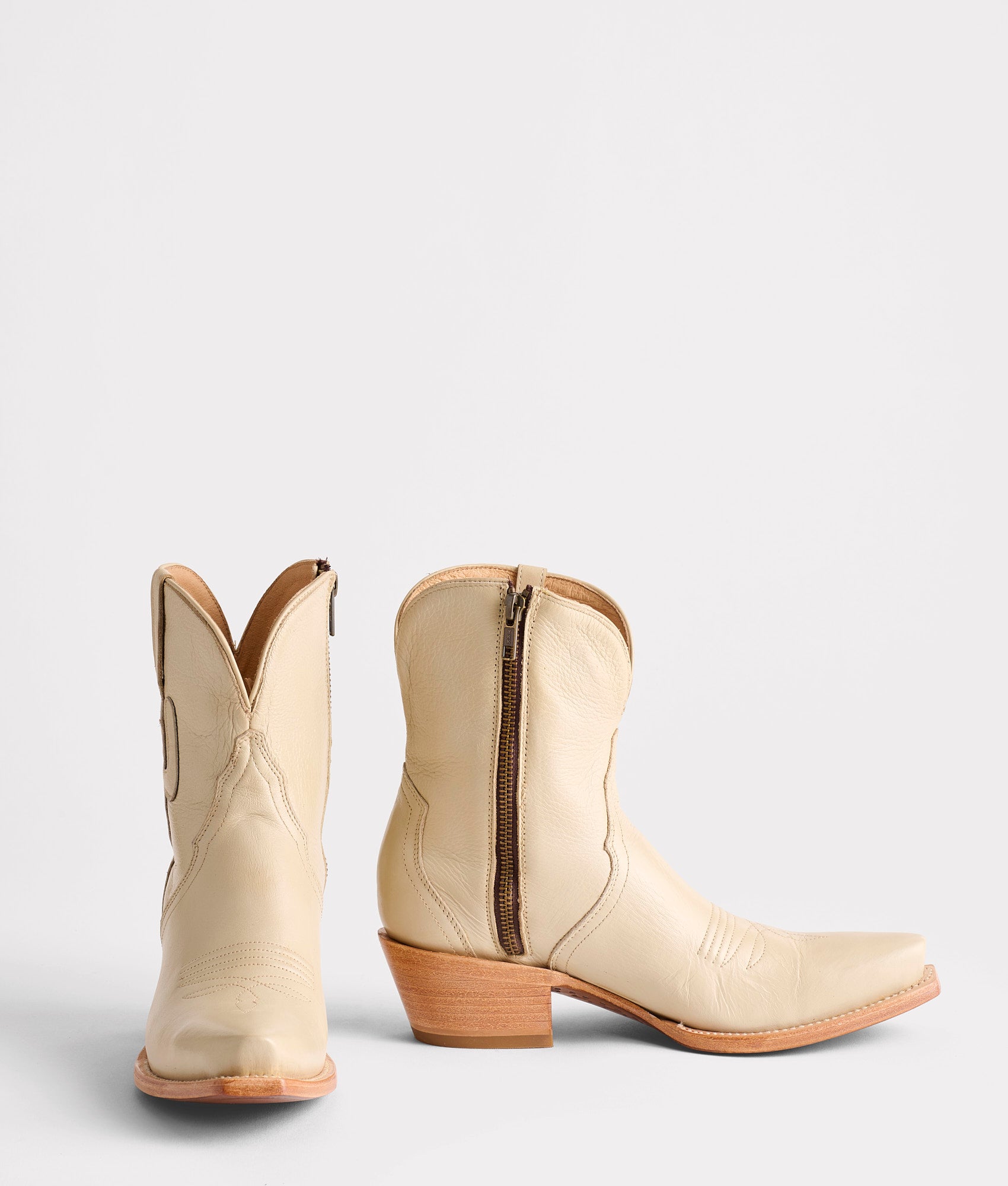 cream dress boots women Lucchese Women's Cactus Western Booties