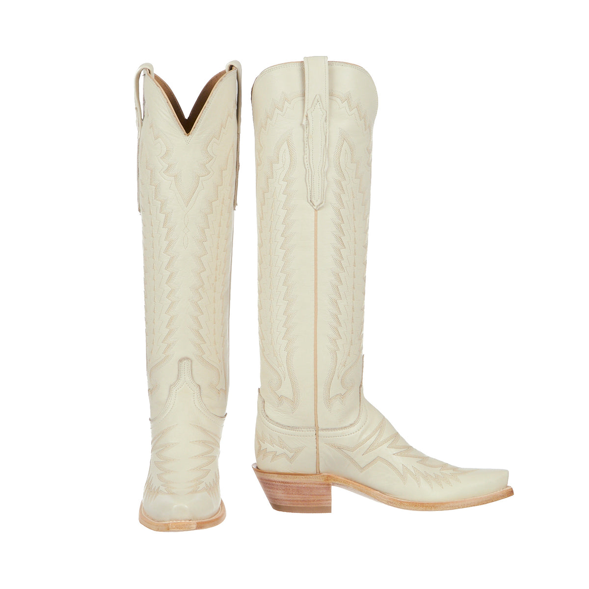 Vintage Texas Boot Company Bone Creme Women's Western Boots Y 5 | W 6