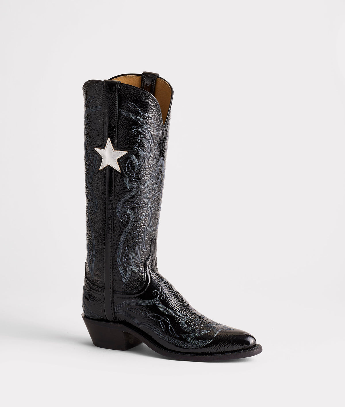 Gina :: Crinkle Patent Black 6