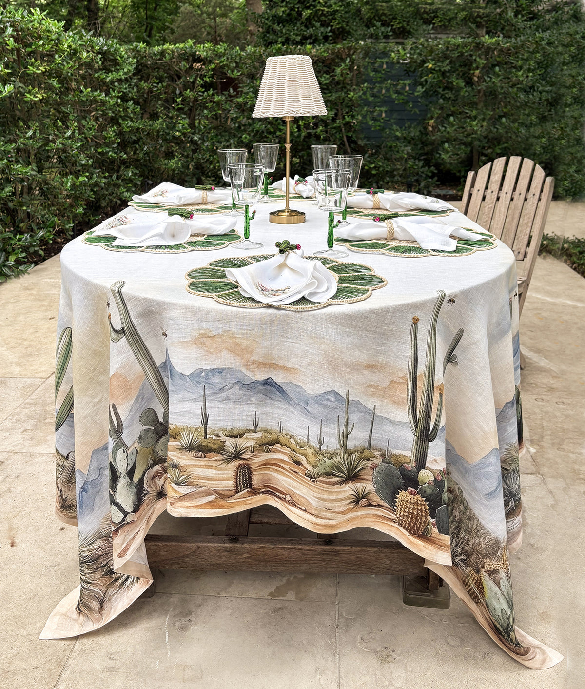 Saguaro Cacti Napkin Rings - Set of Four :: Green 6