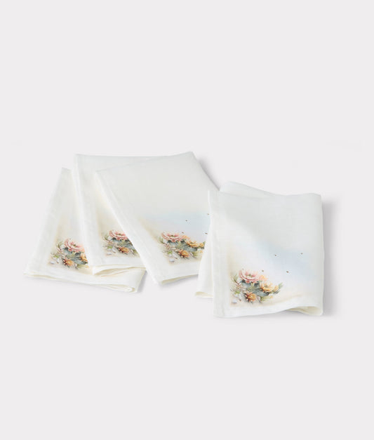 Desert Blooms Napkins - Set of Four :: Green