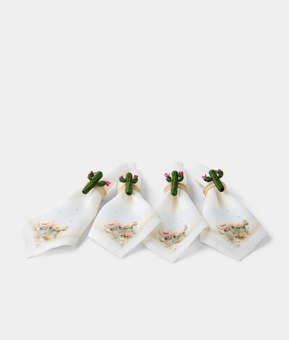 Desert Blooms Napkins - Set of 4 :: Green 4