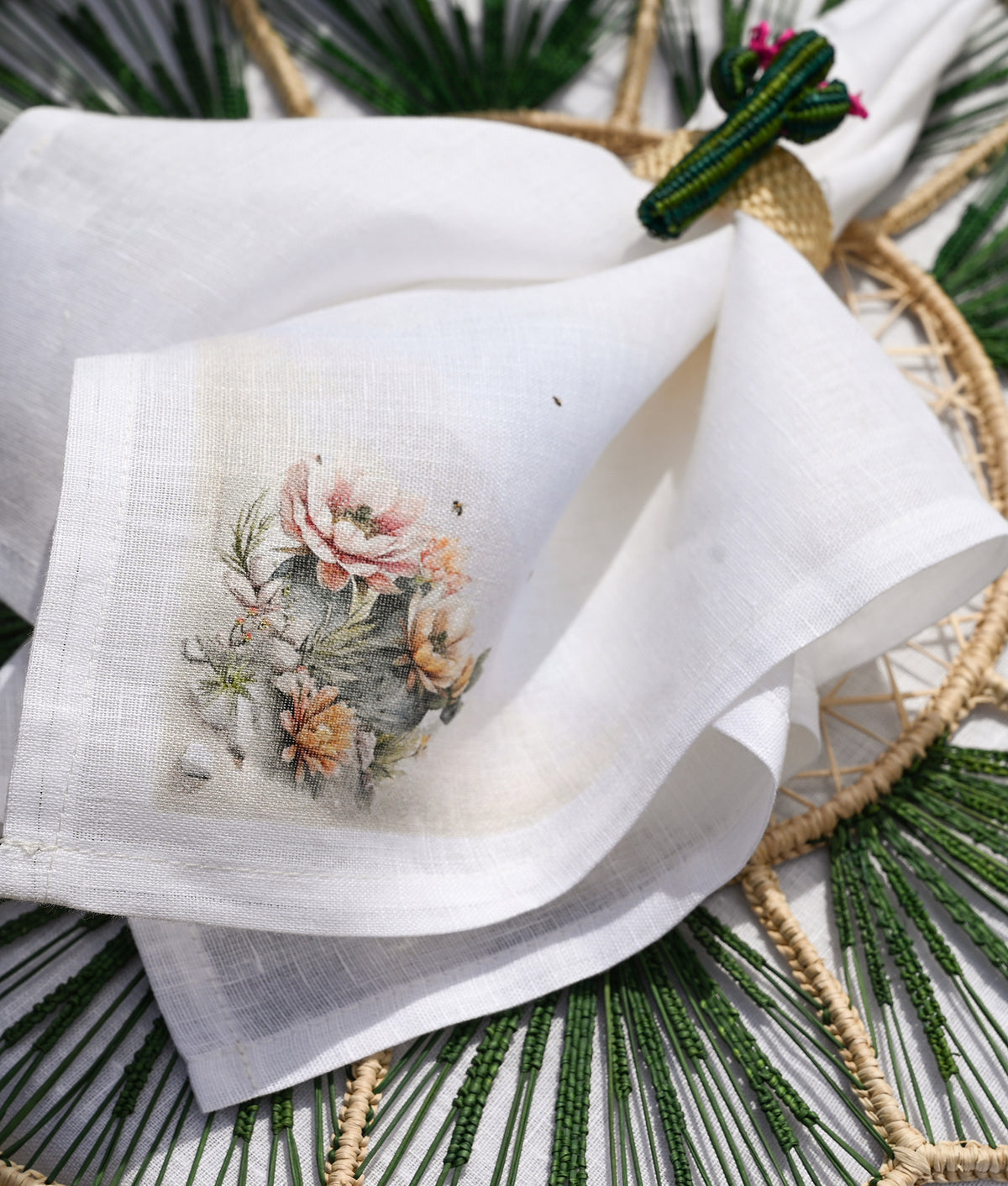 Desert Blooms Napkins - Set of 4 :: Green 6