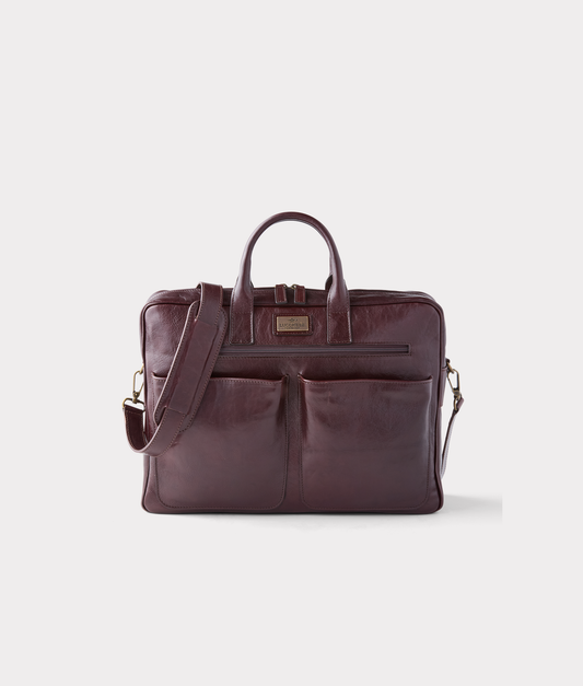 Cosimo Briefcase :: Chocolate