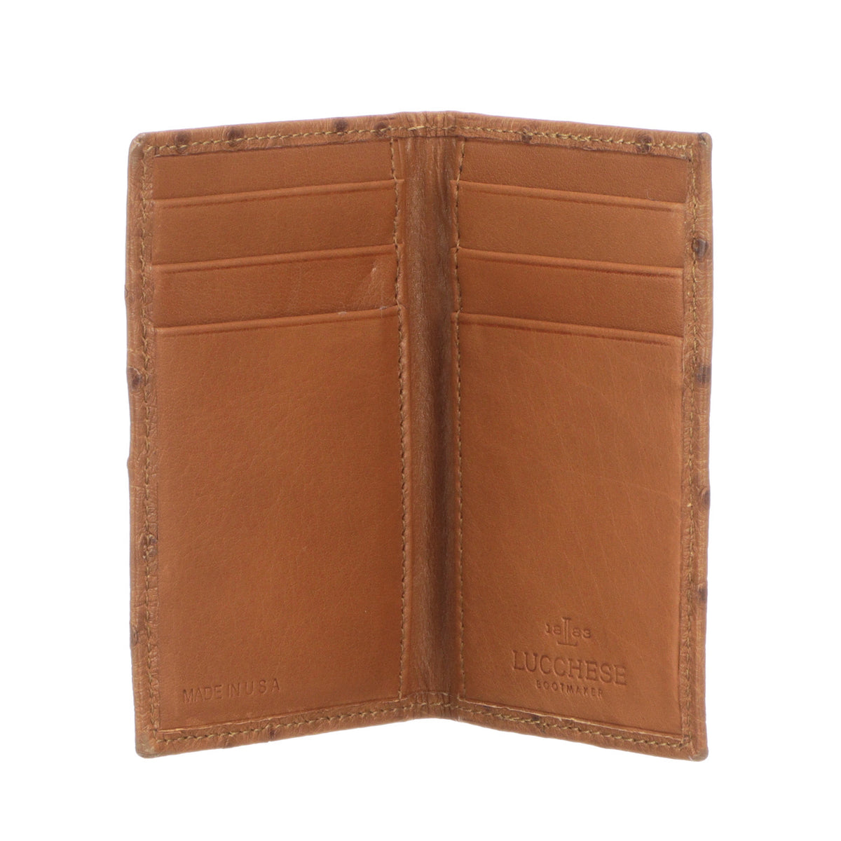 
    Bifold Wallet – Ostrich :: Cognac