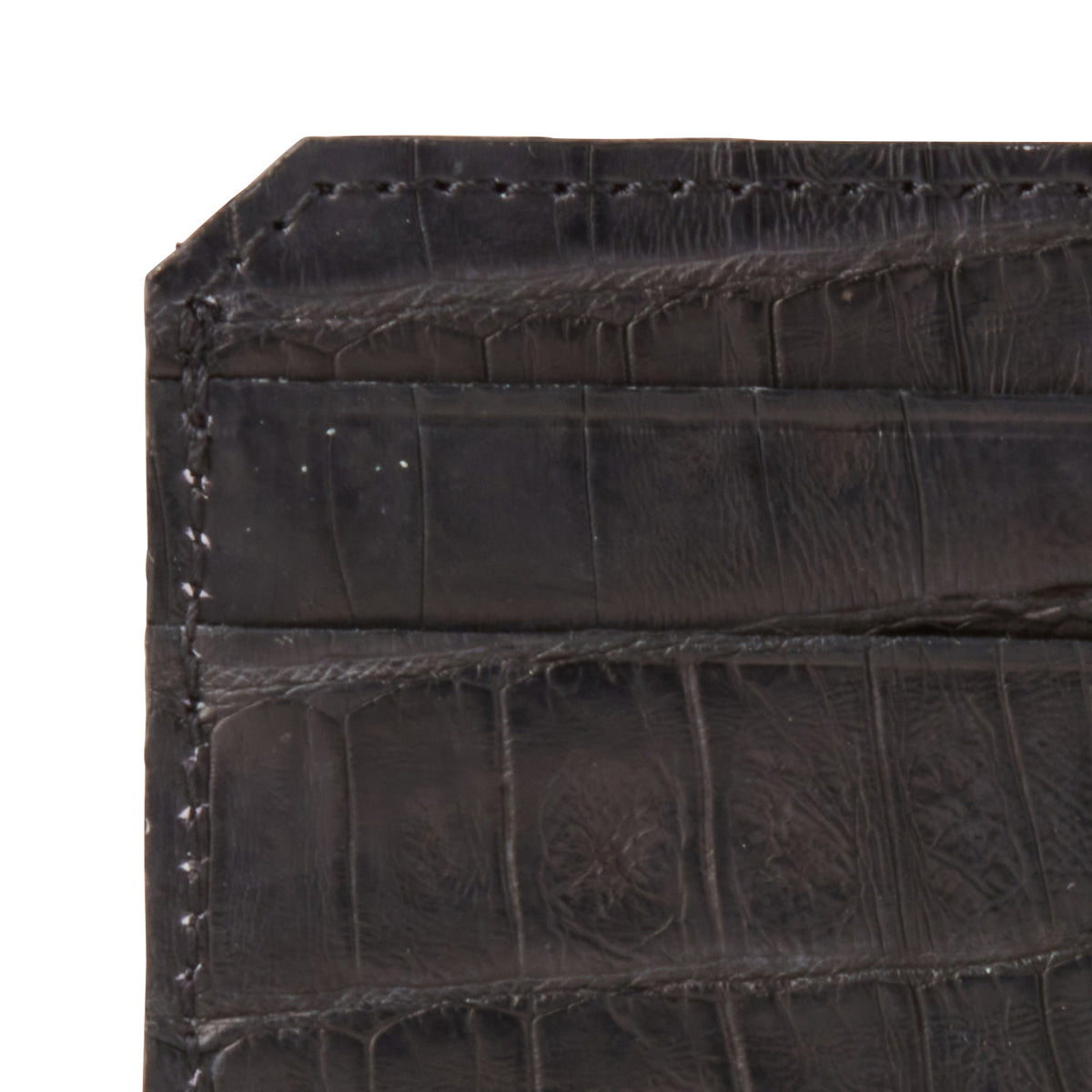 Credit Card Case – Crocodile :: Black 3