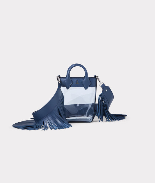 Fringe Handbag Strap :: Navy