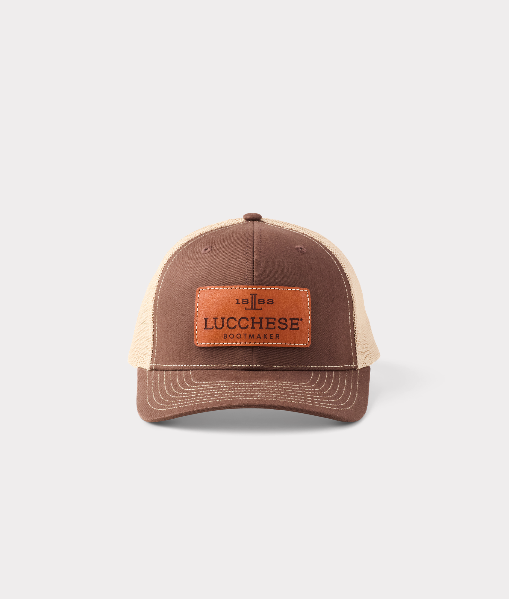 Leather Patch Cap + Khaki