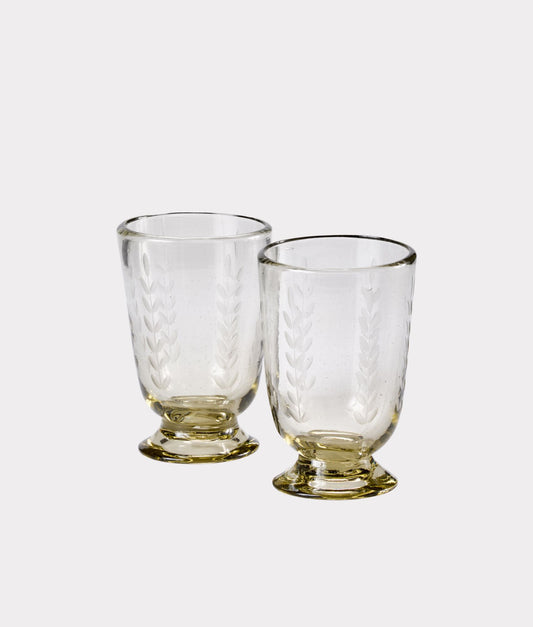 Meadow Drinking Glasses - Set Of Two :: Clear