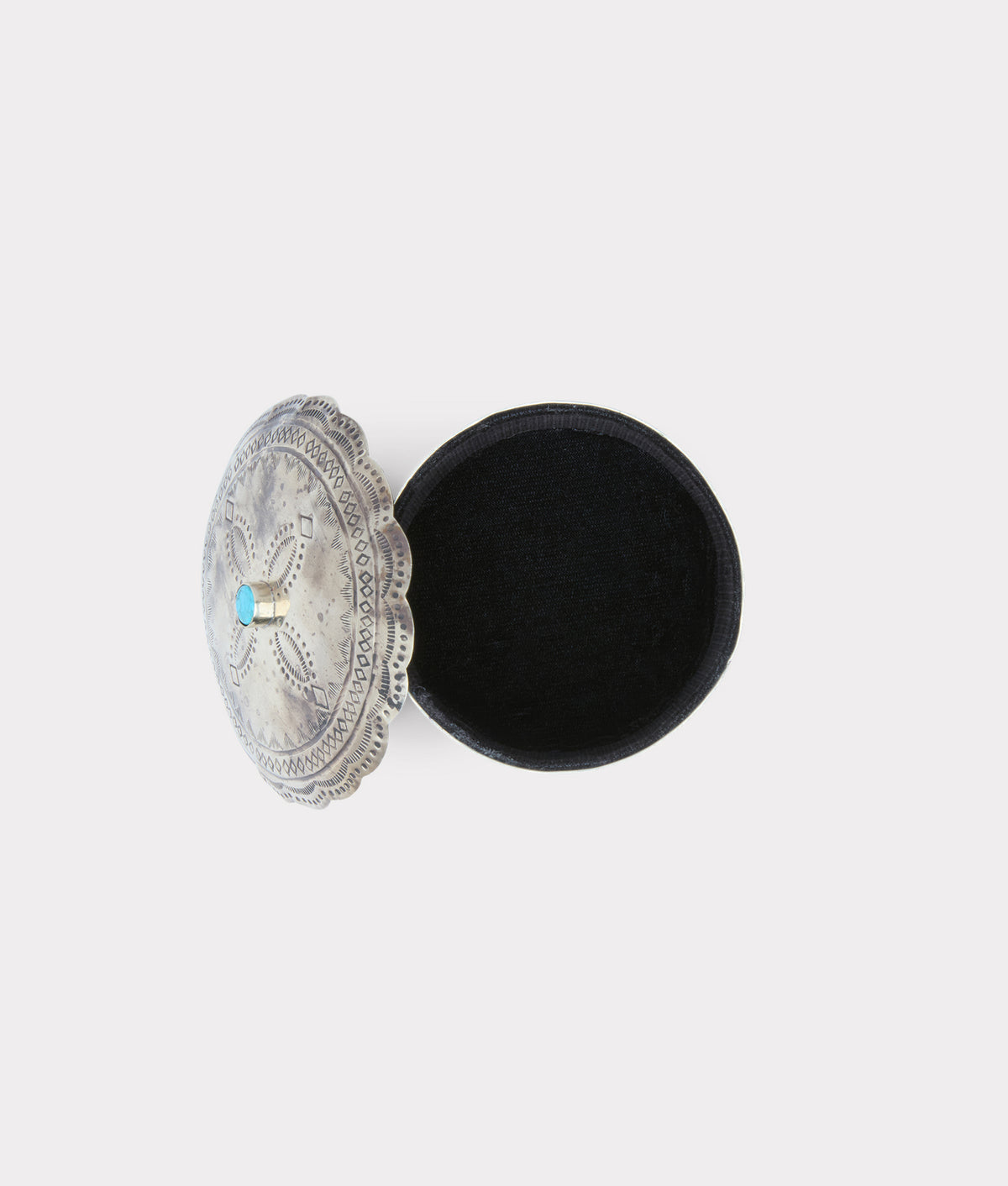 Southwestern Round Box :: Silver 4