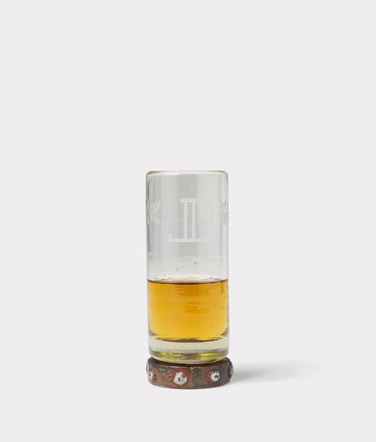 Mirrored L Triple Zackshot Glass :: Iron