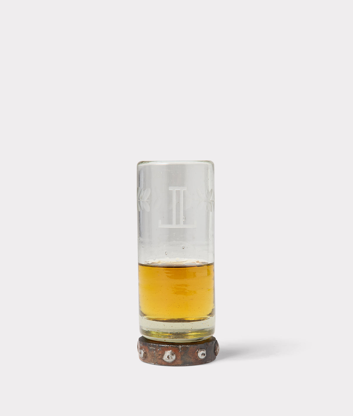 Mirrored L Triple Zackshot Glass :: Iron 2