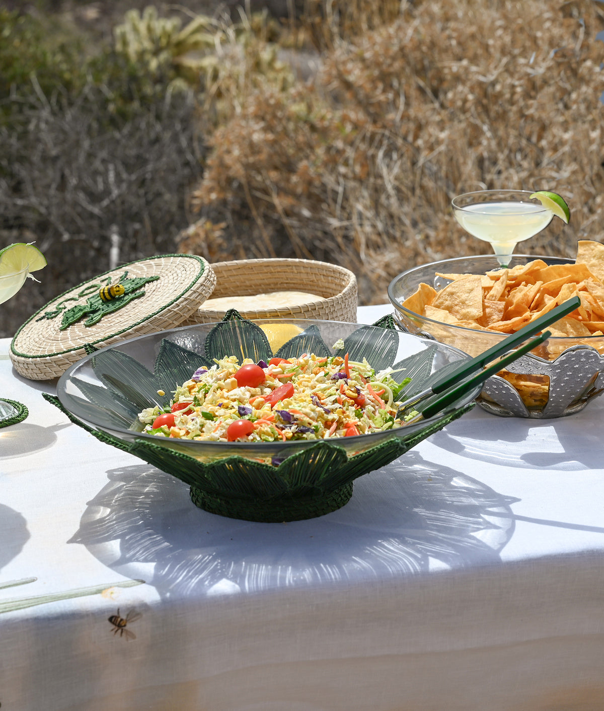 Agave Salad Bowl Set:: Green 3
