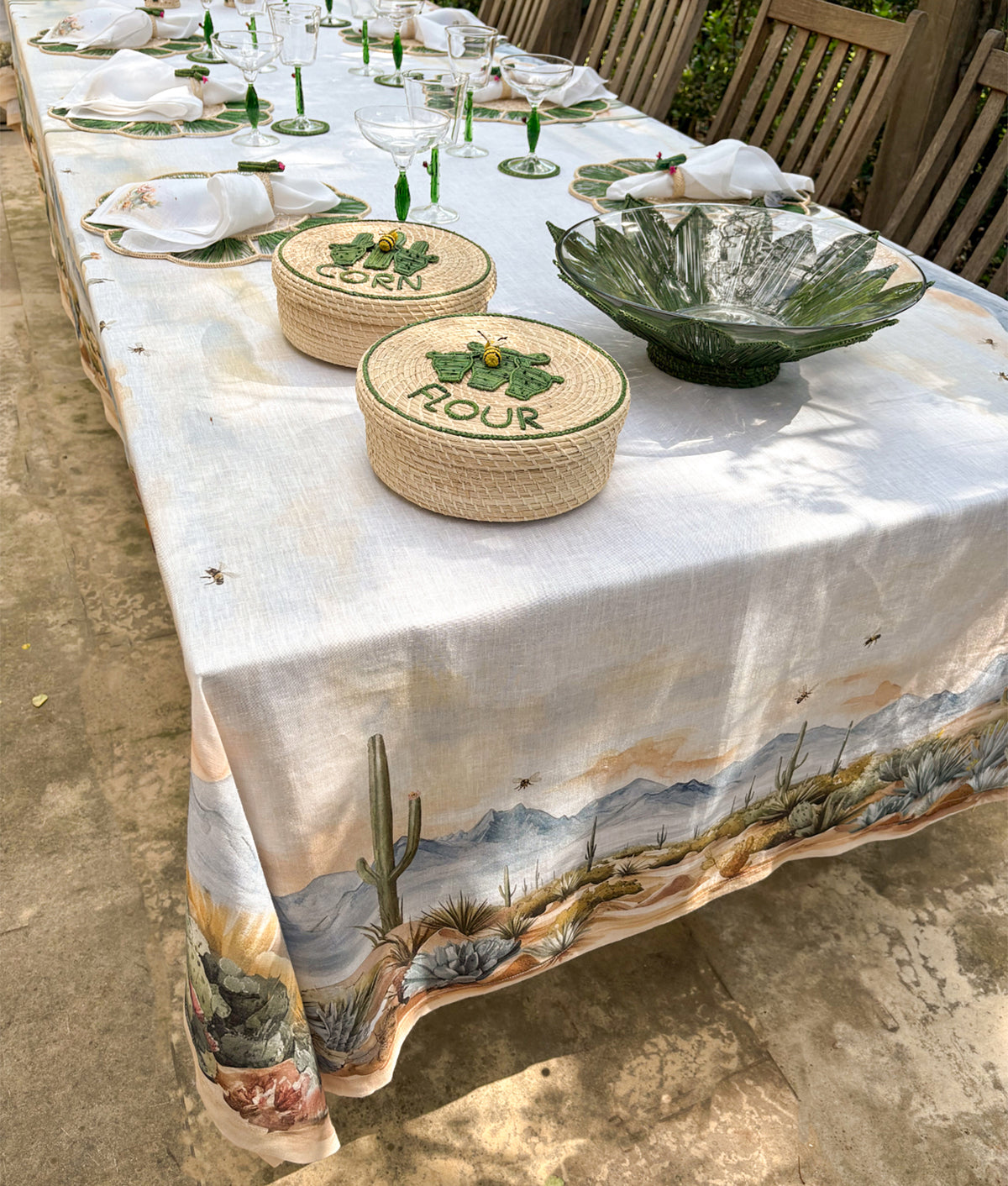Cactus Flour Tortilla Warmer :: Green 3