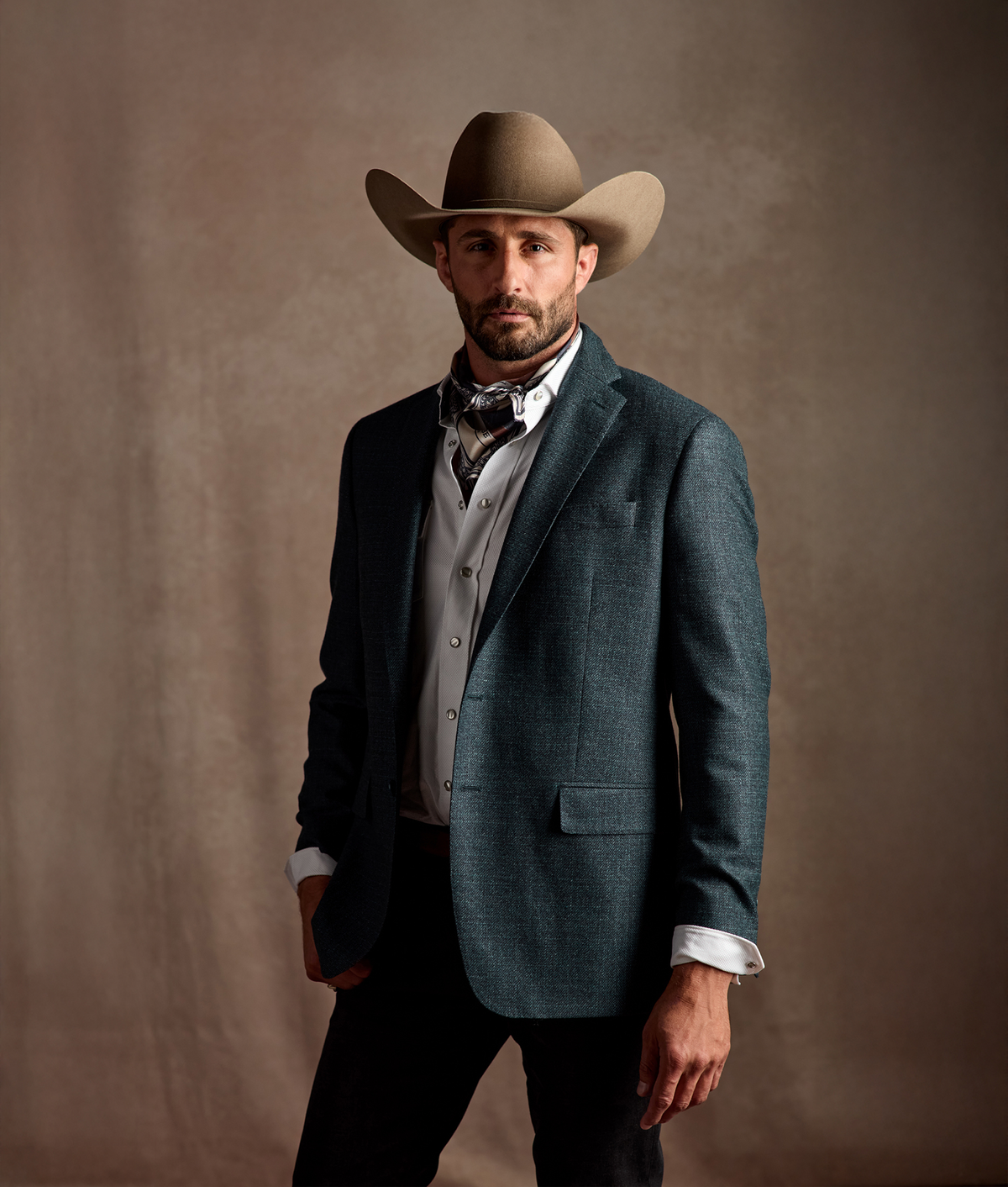 Lucchese Sport Coat :: Teal 2