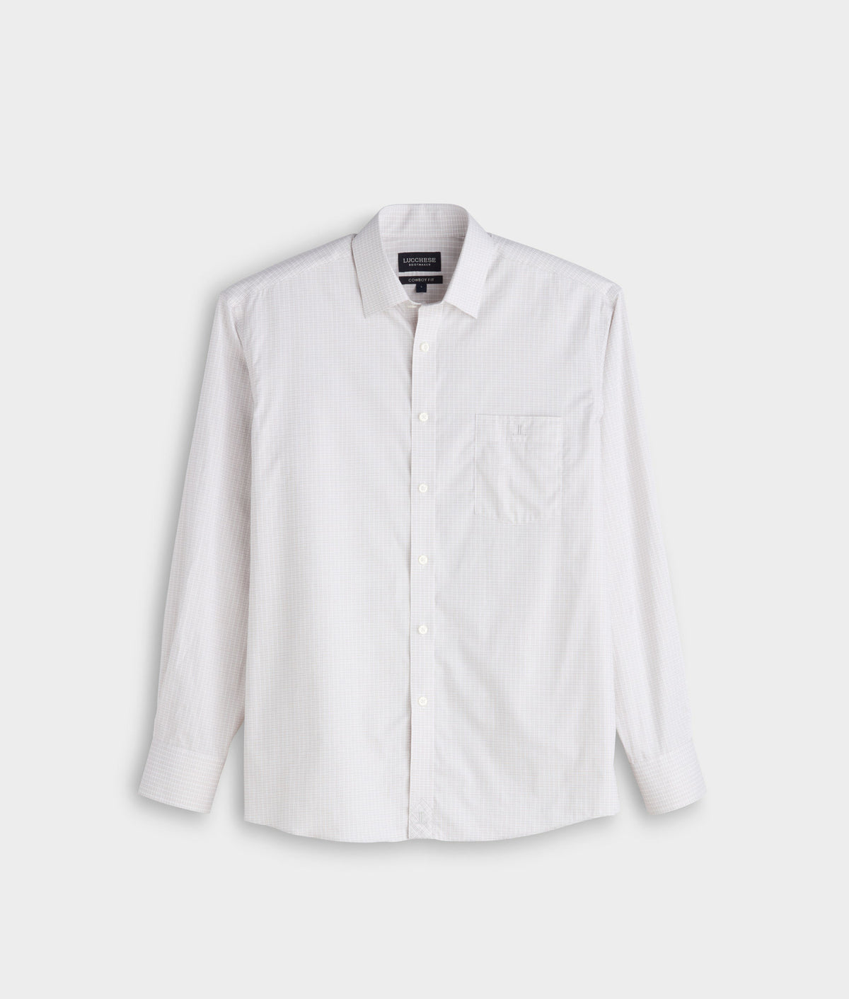 San Antonio Cowboy Fit :: Grey And White Check 1