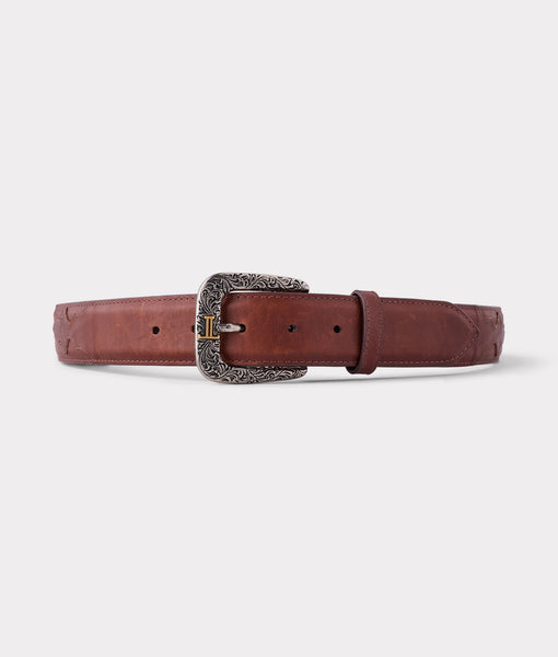 Smooth Ranch Hand Belt - Tan - Lucchese
