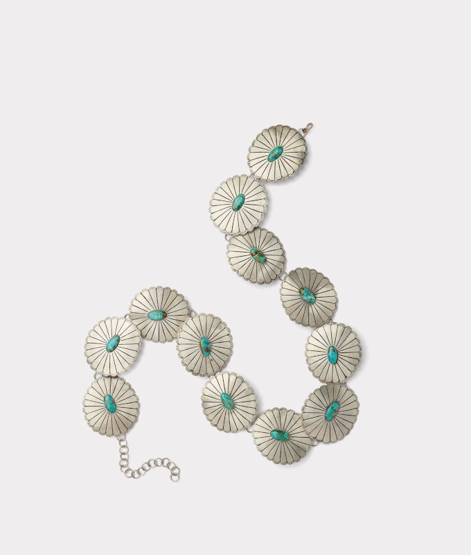 Kings Concho Belt :: Turquoise 3