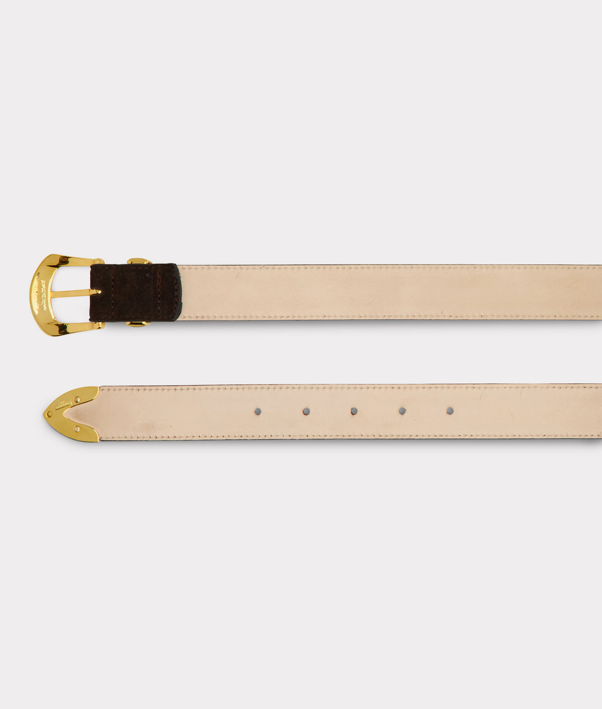 Italian 3 Piece Belt :: Chocolate 3