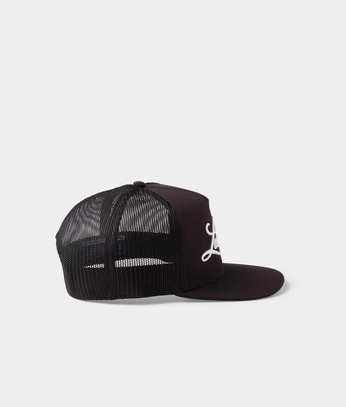 Lucchese Script Trucker Cap :: Black 4