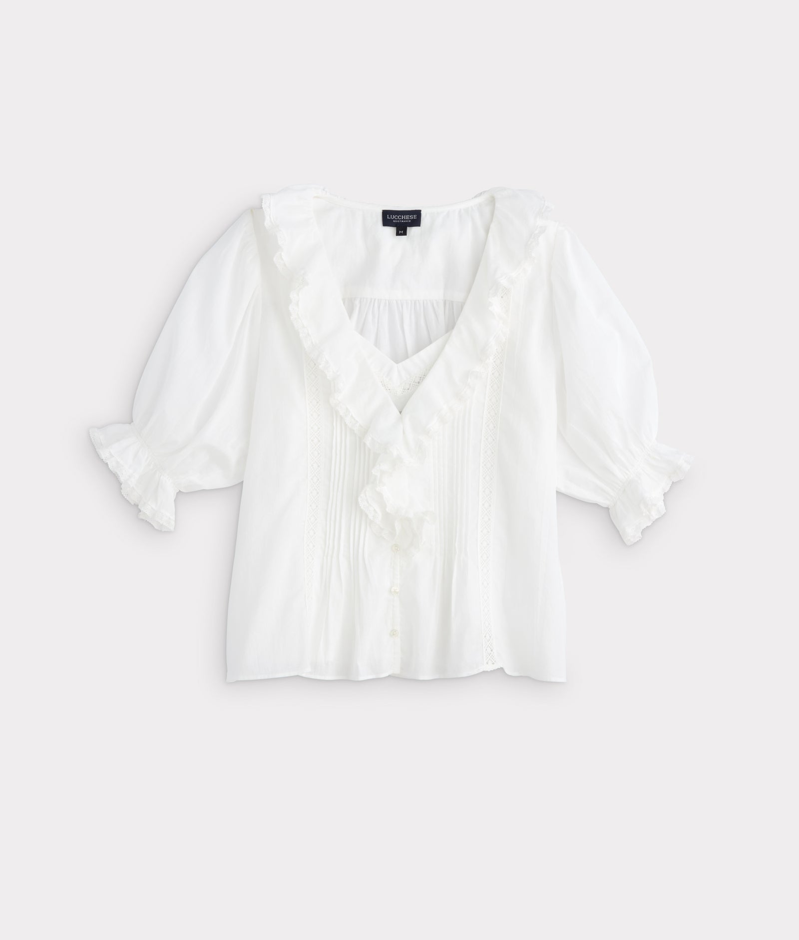 Belle Ruffle Blouse :: White product image