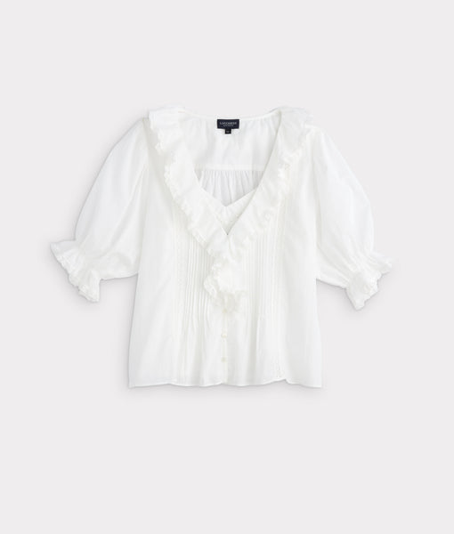 Belle Ruffle Blouse - Lucchese