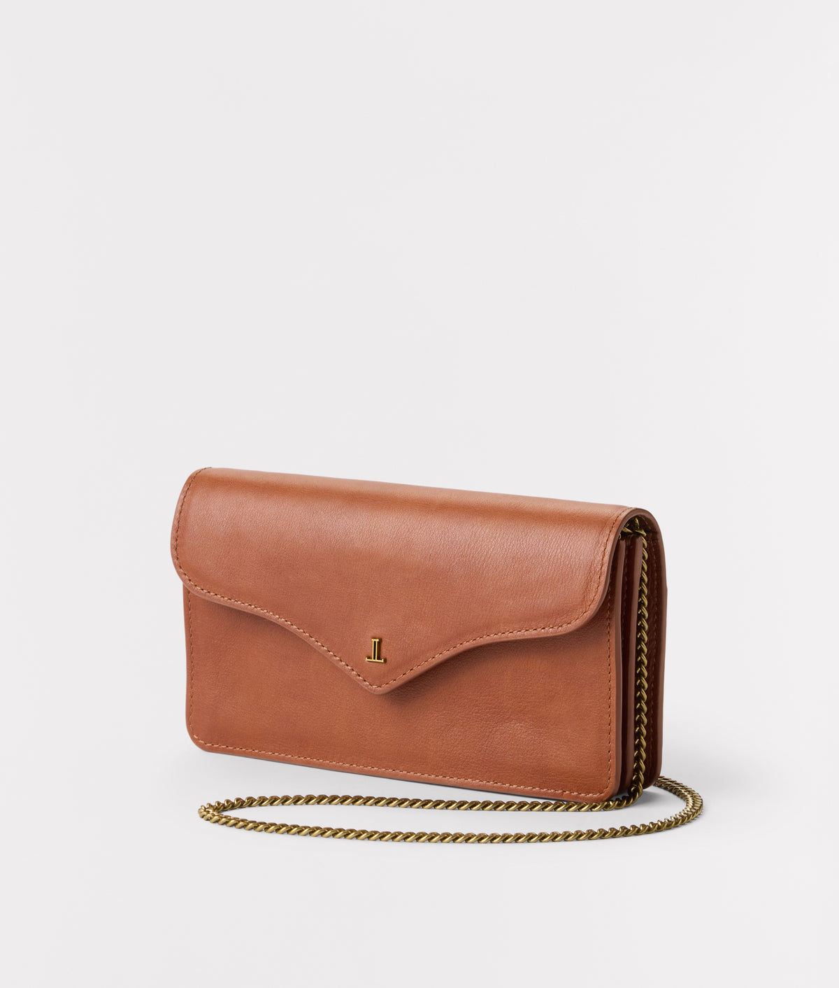 Bridget Long Wallet On A Chain :: Brown 4