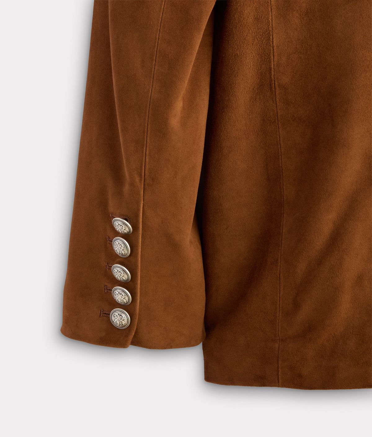 Valerie Suede Blazer :: Cognac 4