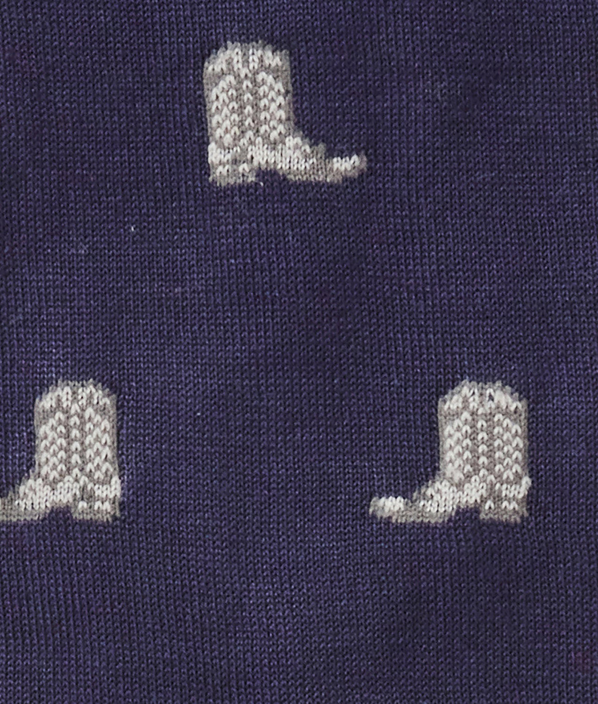 Boot Print Dress Socks :: Navy 3