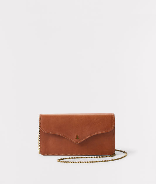Bridget Long Wallet On A Chain :: Brown
