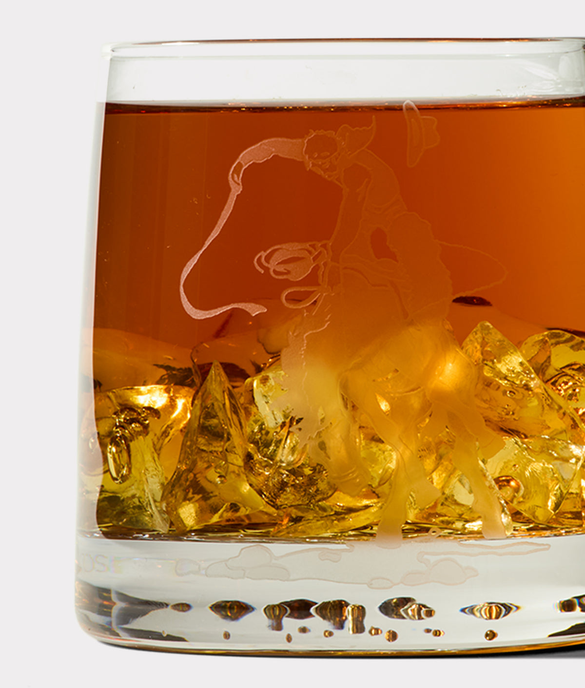 Saddle Bronc Glasses - Set of Four :: White 5