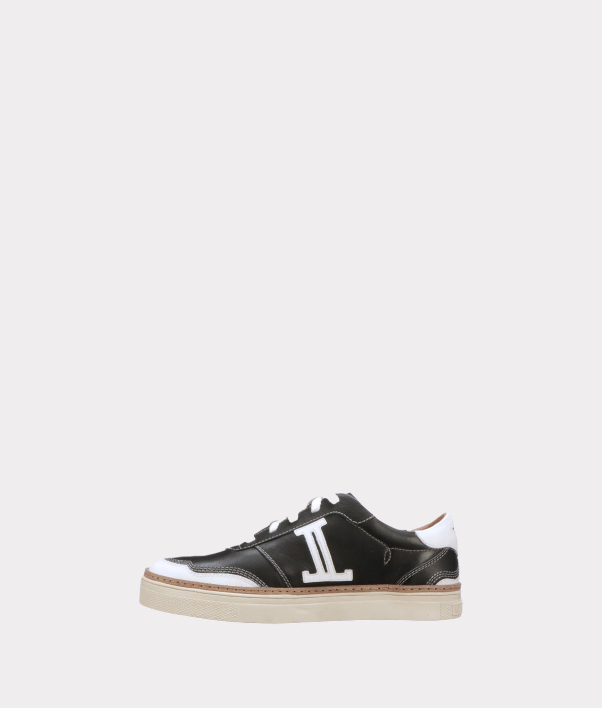 Double L Lace Up Sneakers :: Black 3