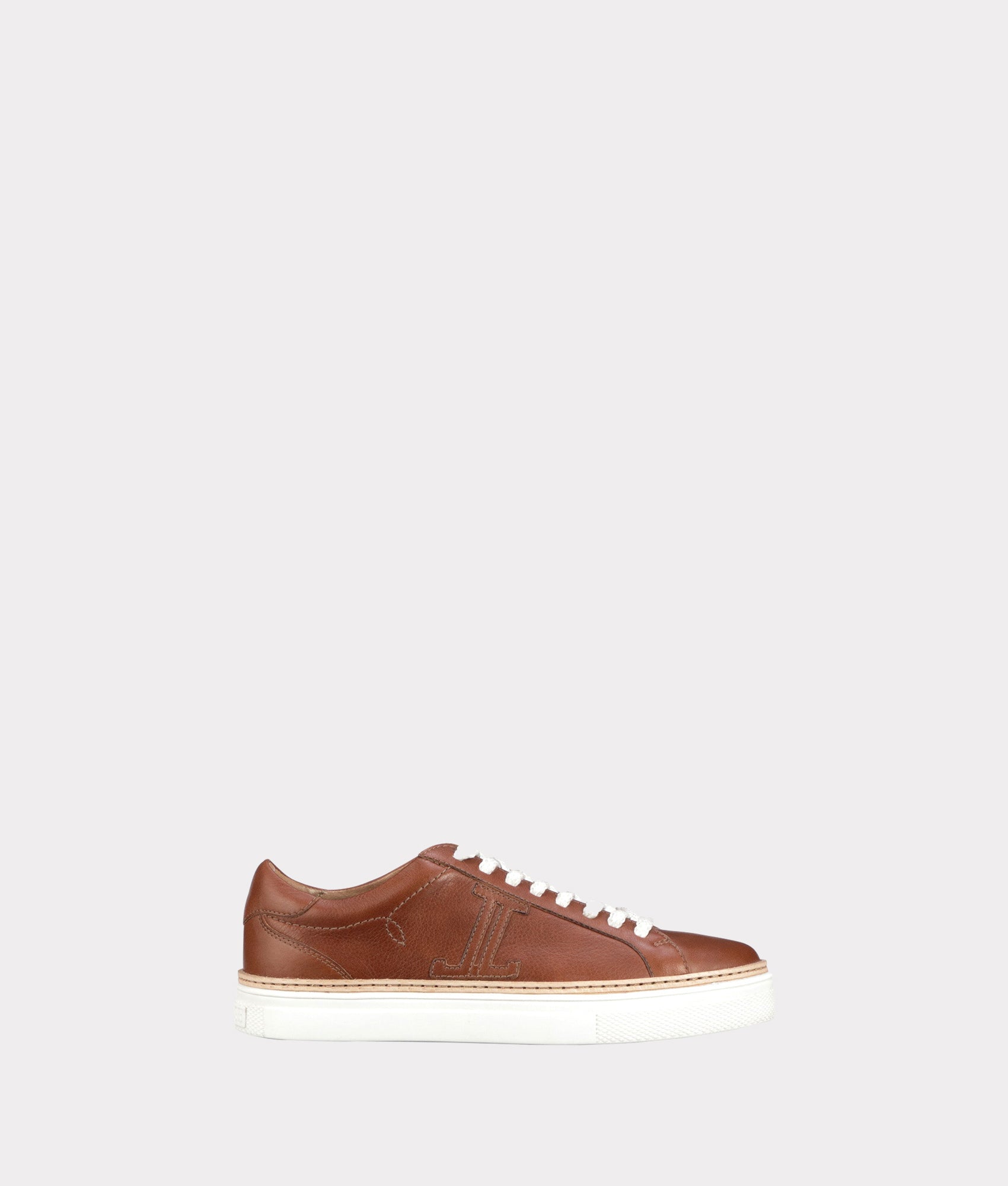 Double L lace Up Sneaker Whiskey
