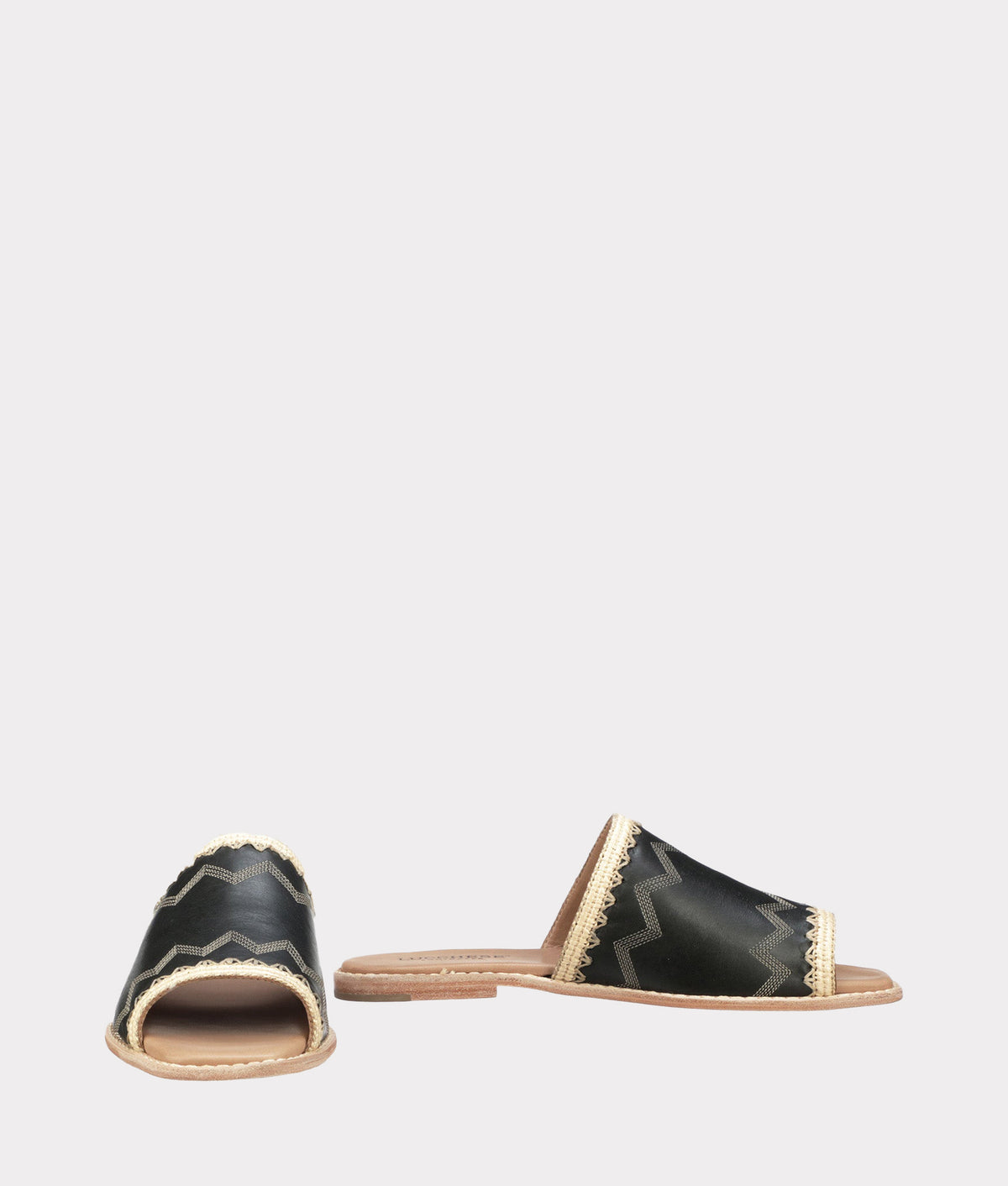 Raffia Sandal :: Black 2