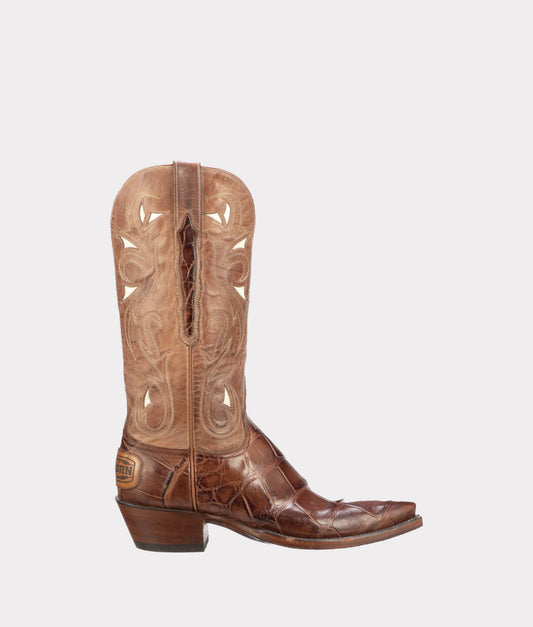 RAM Ladies' Giant Gator Western Boot :: Cognac