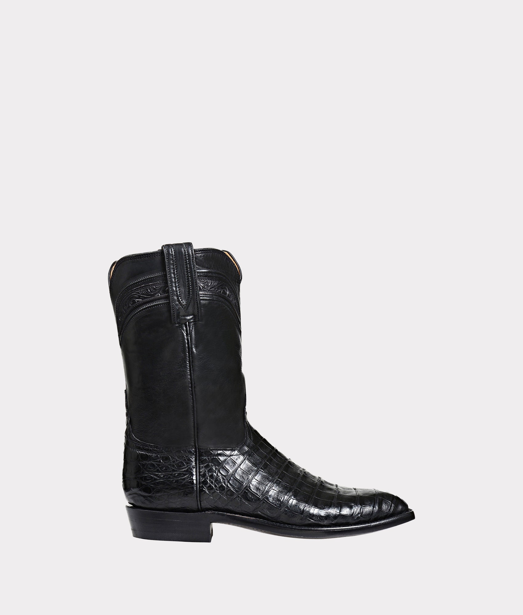 Lucchese Men's Crocodile Roper Boots